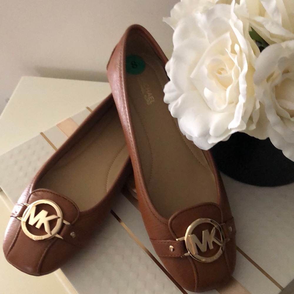 🎀 NEW!!Michael Kors Fulton Accorn Monogram Flats